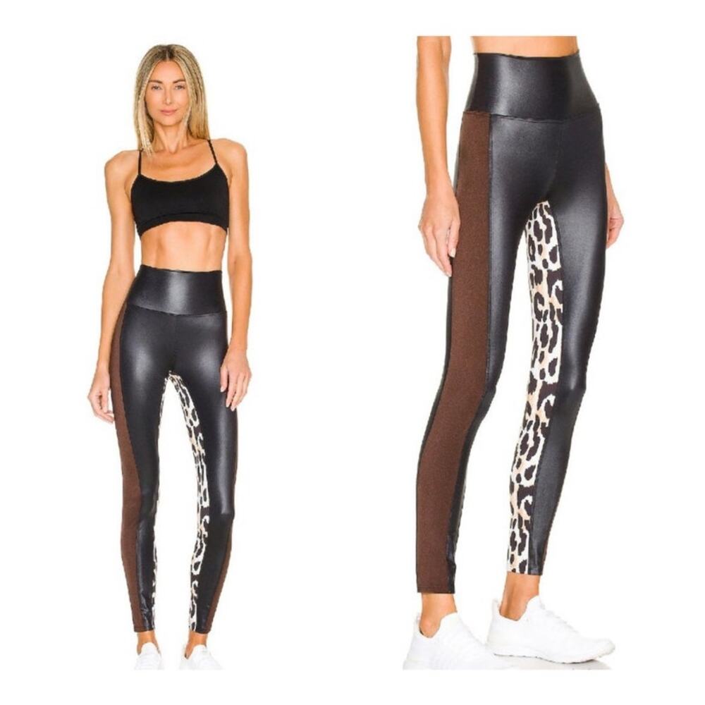 Beach Riot Spotted Leopard Legging in Leopard Colorblocksize XL
